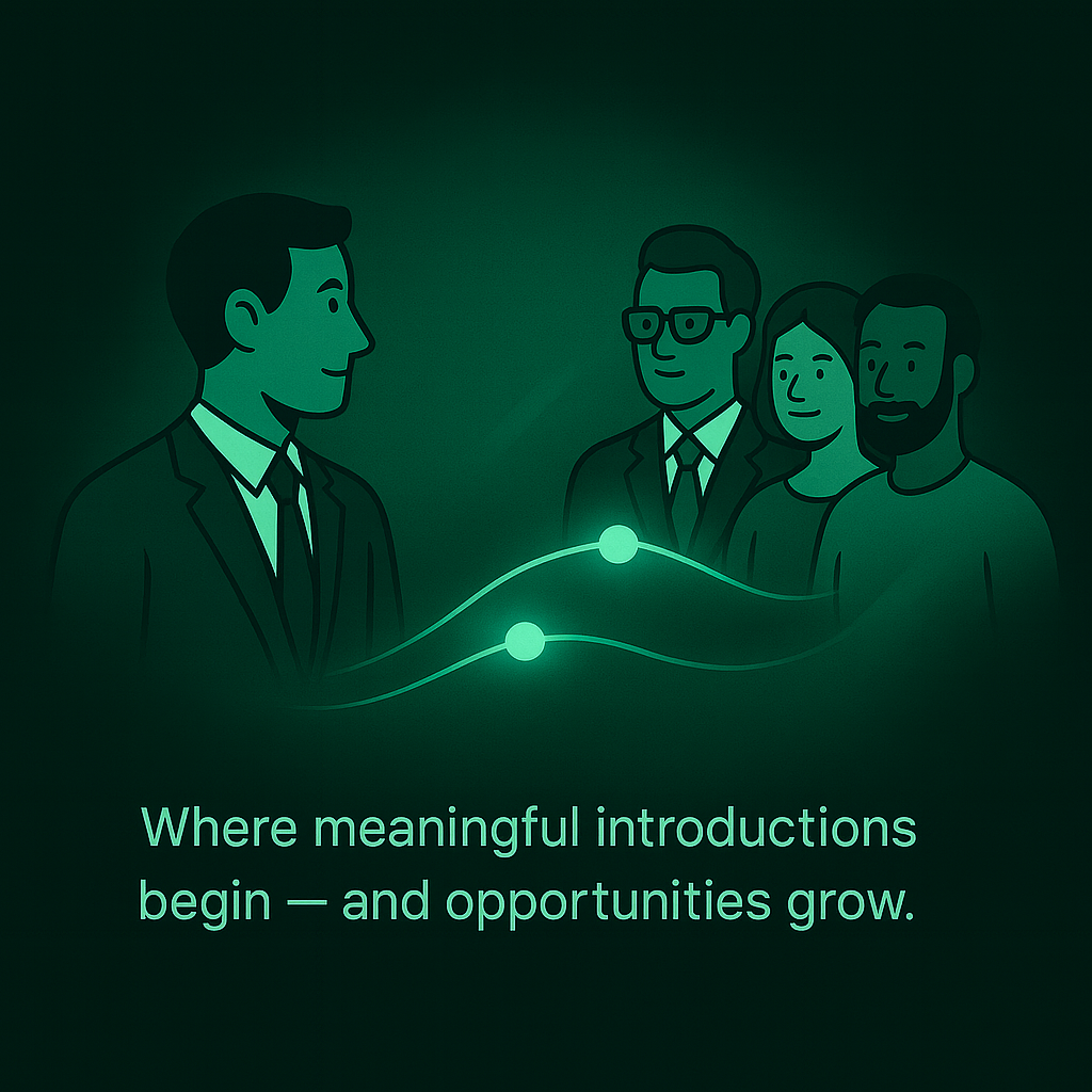 Financial advisor connecting with HNWIs